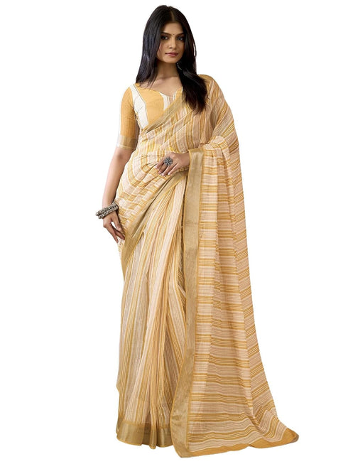 Vasthrlay Womens Printed Unstitched Purple Saree