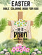 He is risen! Easter Bible Coloring Book for Kids Ages 4-8: Color and Learn about