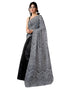 Vasthrlay Printed Chanderi Unstitched Teal Saree