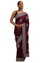 Vasthrlay Magenta Tussar Embroidered