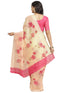 Vasthrlay Floral Unstitched Yellow Ethnic Wear
