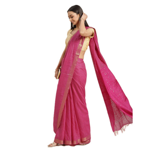 Vasthrlay Bhagalpuri Unstitched Saree