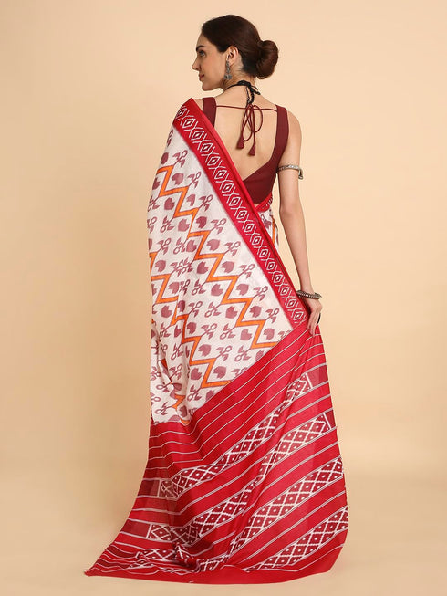 Vasthrlay Lightweight Breathable Traditional Printed Saree