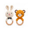 Handmade Crochet Baby Rattles Combo (Rabbit & Tiger)