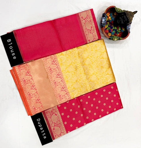 Vasthrlay Traditional Unstitched Kanjivaram Kanchipuram