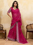 Vasthrlay Chiffon Striped Unstitched Sum Ethnic Wear