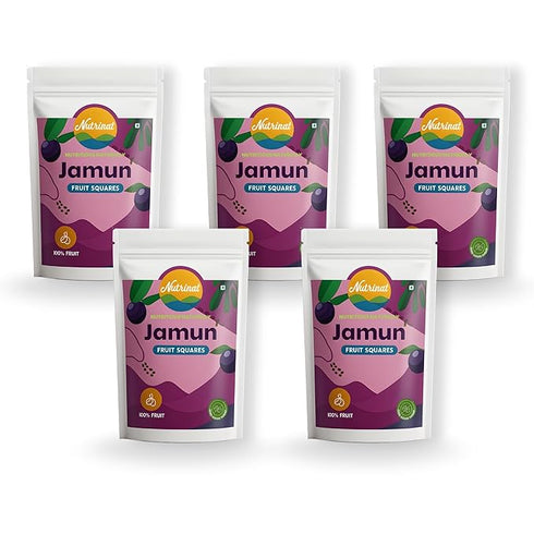 Nutrinat Jamun Fruit Squares | Dried Jamun Bites