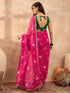 Vasthrlay Georgette Bandhani Embroidered Unstitched Ethnic Wear