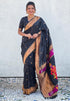 Vasthrlay Kanjivaram Paithani Unstitched Mahendi Ethnic Wear