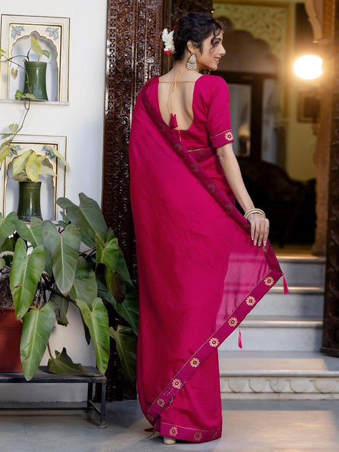 Vasthrlay Womens Unstitched Blouse Dark Green Saree