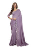 Vasthrlay Embroidery Unstitched Purple Ethnic Wear