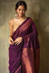 Vasthrlay Kanjivaram Cotton Lavender Ethnic Wear