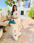 Vasthrlay Off White Multicolor Breathable Traditional