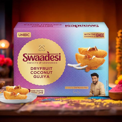 Unibic Swaadesi Dryfruit Coconut Gujiya
