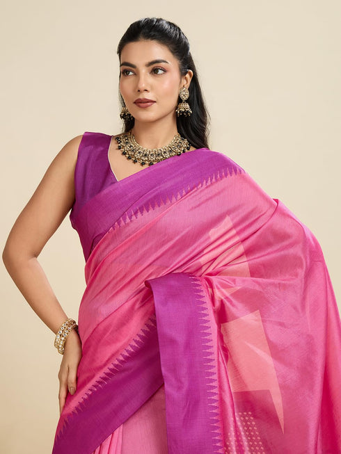 Vasthrlay Traditional Contrast Weaving