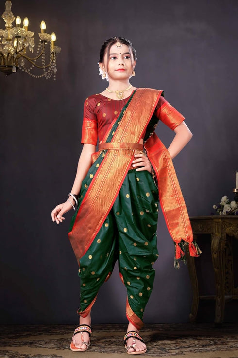 Vasthrlay Paithani Maharashtrian Contrast Traditional