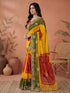 Vasthrlay Georgette Embroidery Unstitched Red Saree