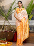 Vasthrlay Special Weaving Unstitched White Saree