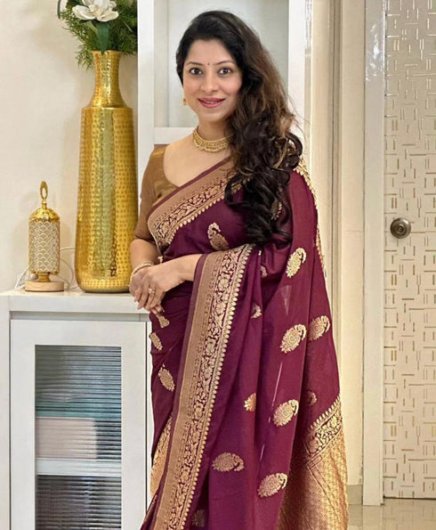 Vasthrlay Kanjivaram Designer Saree