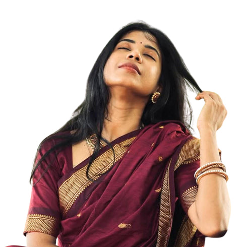 Vasthrlay Kanjivaram Tassels Saree