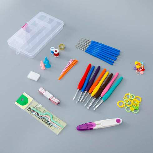 Crochet Hook Needle Set of 53 with Case