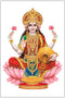PRINTNET Lord Laxmi HD Religious Wall Poster