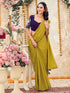 Vasthrlay Georgette Embroidery Wine Saree