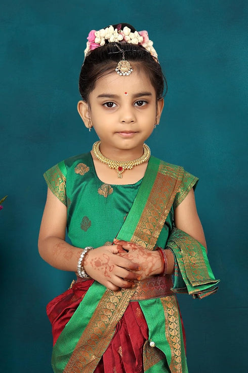 Vasthrlay Paithani Maharashtrian Contrast Traditional