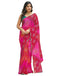 Vasthrlay Georgette Bandhani Unstitched Green Saree