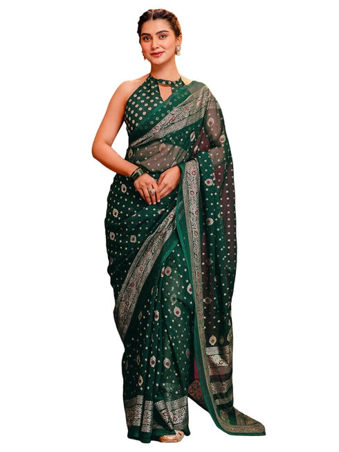 Vasthrlay Georgette Printed Navy Navy Blue Saree