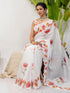 Vasthrlay Weaving White Saree