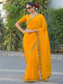 Vasthrlay Shimmer Scalloped Copper Saree