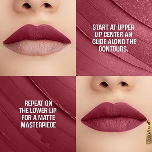 LAKMÉ 9To5 Primer + Matte Lip Color Mp5 Maroon Mix