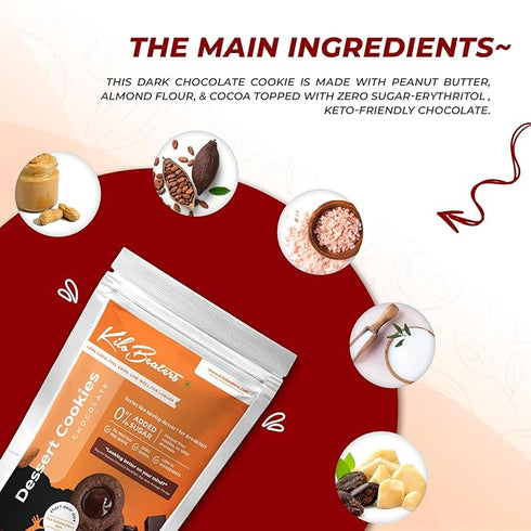 Kilobeaters Keto Friendly Chocolate Dessert Healthy Diet Cookies Biscuits