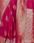 Vasthrlay Banarasi Kanjivaram Unstitched Pink Saree