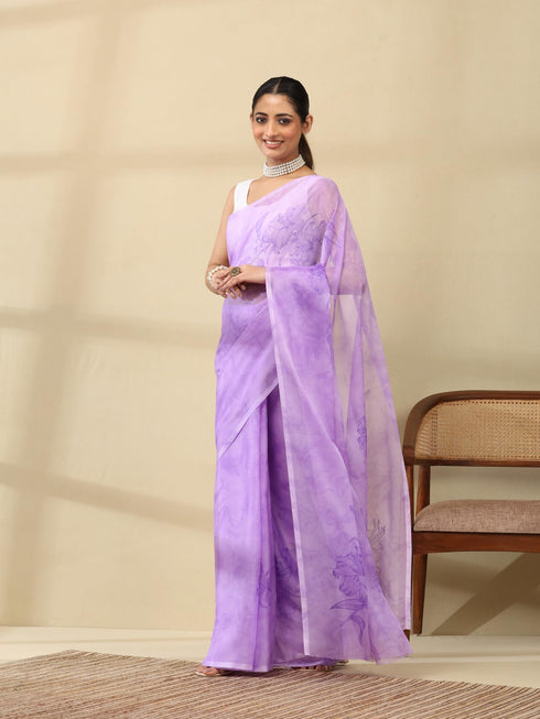 Vasthrlay Georgette Floral Saree