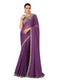 Vasthrlay Chiffon Embroidery Unstitched Purple Ethnic Wear
