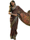 Vasthrlay Georgette Jacquard Unstitched Black Saree