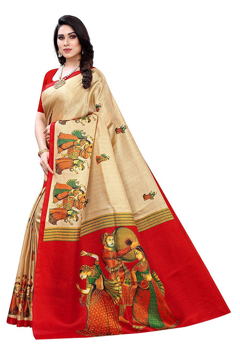 Vasthrlay Printed Rajarani Chicku Free Ethnic Wear