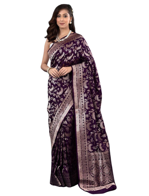 Vasthrlay Banarasi Traditional Unstitched Saree