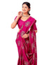 Vasthrlay Vichitra Printed Unstitched Maroon Saree
