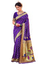 Vasthrlay Weaving Paithani Unstitched Teal Saree