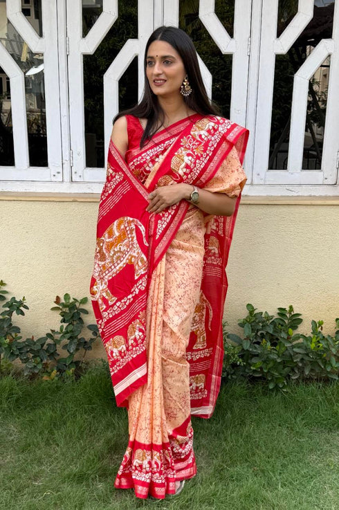 Vasthrlay Ghicha Kalamkari Print