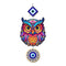 Owl and Evil Eye Hanging Wall Decoration Wooden Wall Hanging