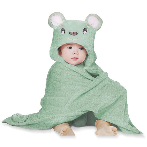 MY NEWBORN Baby Towel Bathrobe Hooded Blanket Wrapper