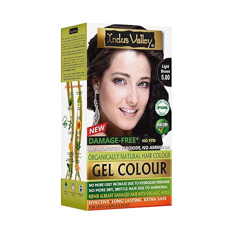 INDUS VALLEY Damage Free Natural Gel Hair Colour for Women 200ml
