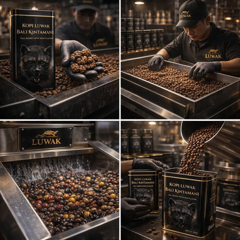Worcas Kopi Luwak Bali Kintamani Indonesian Coffee 100g