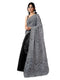 Vasthrlay Chanderi Printed Unstitched Teal Saree
