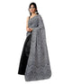 Vasthrlay Chanderi Printed Unstitched Teal Saree