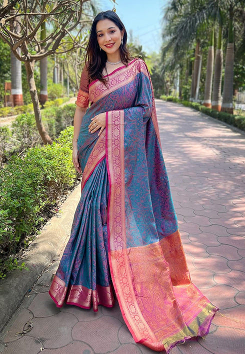Vasthrlay Kanjivaram Handloom Blouse Ethnic Wear